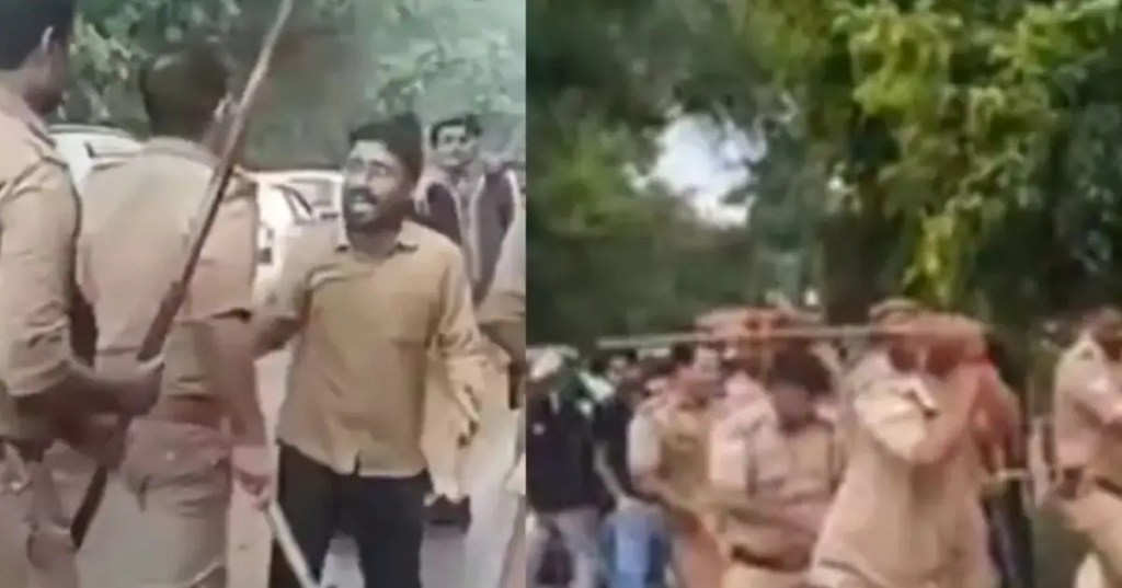 ABVP के छात्रों की पिटाई, UP की सियासत गरमायी, ओम प्रकाश राजभर पर भी मुसीबत आई! ABVP के छात्रों की पिटाई, UP की सियासत गरमायी, ओम प्रकाश राजभर पर भी मुसीबत आई!