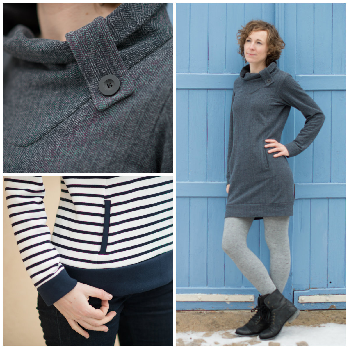 Choose the blind hem stitch. Paprika Patterns Jasper Sweater Dress Downloadable Pattern