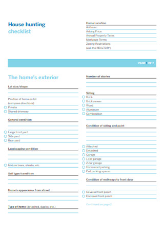 It's usually the biggest asset a person will ever own. 50 Sample Home Checklists In Pdf Ms Word