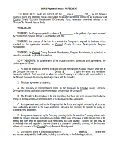 Though the lump sum gives you your money upfront, the separate payments offer you more money in total. FREE 8+ Sample Loan Contract Forms in PDF | MS Word