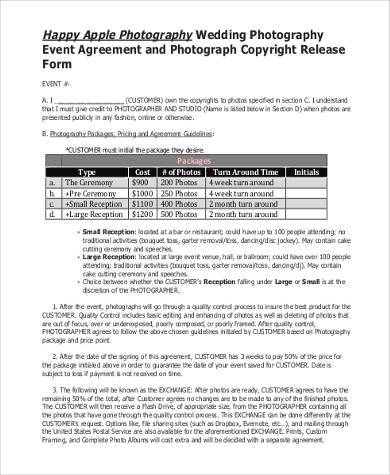 Weddingwire is the largest and most trusted global marketplace connecting engaged couples with local wedding professionals. FREE 8+ Sample Photo Copyright Release Forms in PDF | MS Word