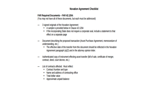 As mentioned in annexure a (sr. Free 9 Sample Novation Agreements In Ms Word Pdf
