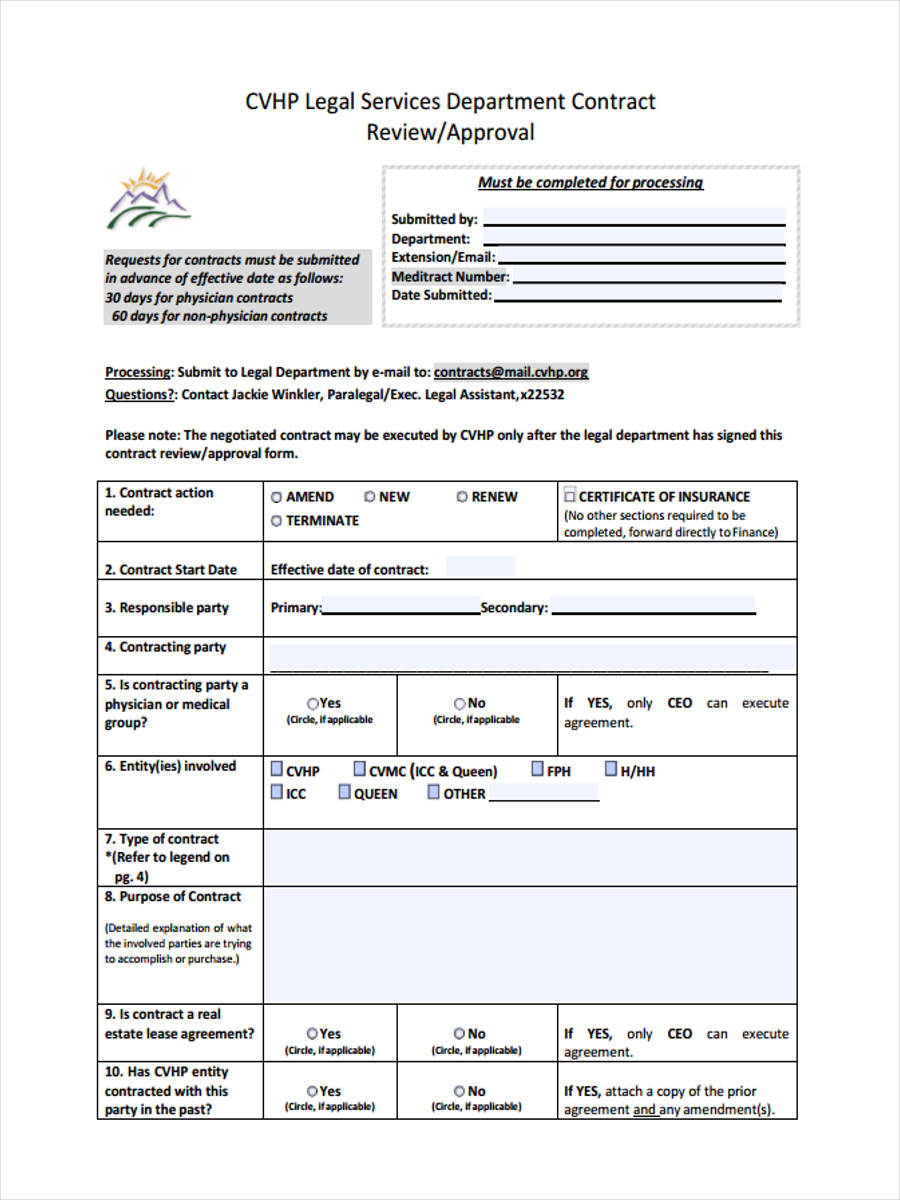 Department of housing and urban development established public housing to provide a safe, affordable rental option for individuals with disabilities, elderly individuals or families with limited income. FREE 7+ Contract Review Forms in PDF | Ms Word