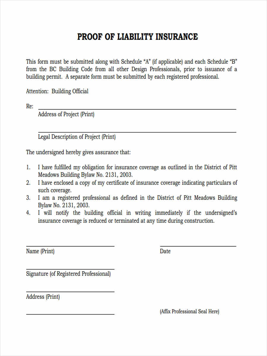 Issue in this appeal if a determination of liability under §1879(a)(2) of the act . FREE 7+ Liability Insurance Forms in MS Word | PDF