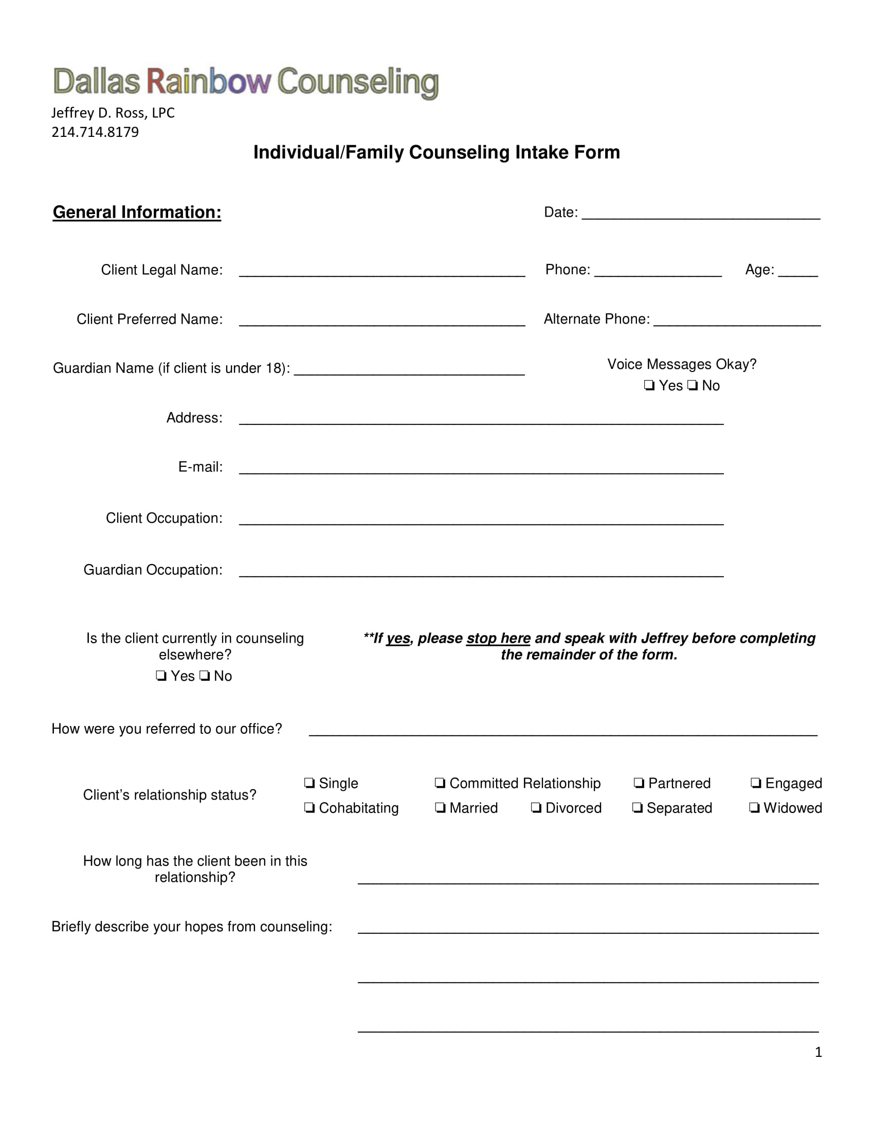 We analyzed the essentials of this dream of a massage chair. FREE 21+ Counseling Intake Forms in PDF | MS Word