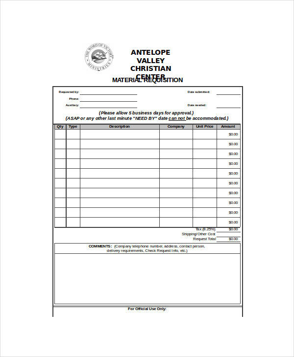 Maksud requisition form ,apa maksud requisition form ? Free 22 Requisition Forms In Excel