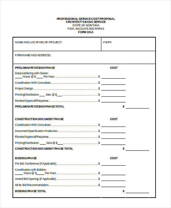 The use of material price indices in contract price adjustment clauses. Free 11 Cost Proposal Templates In Excel Ms Word Pdf Google Docs Pages