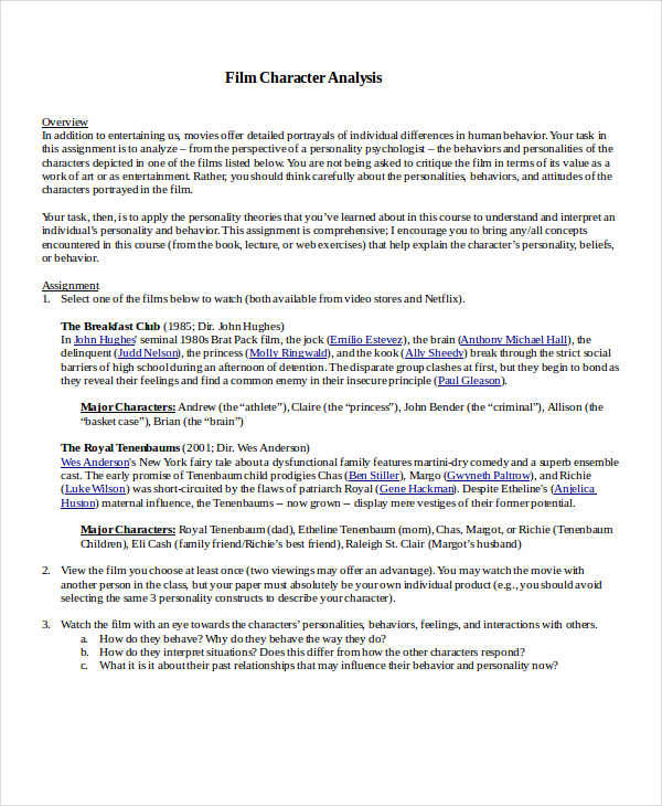 7 expository thesis statement examples. Psychological Analysis Of Film Character Essay