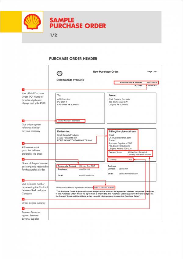 free 10 purchase order invoice samples templates in psd pdf