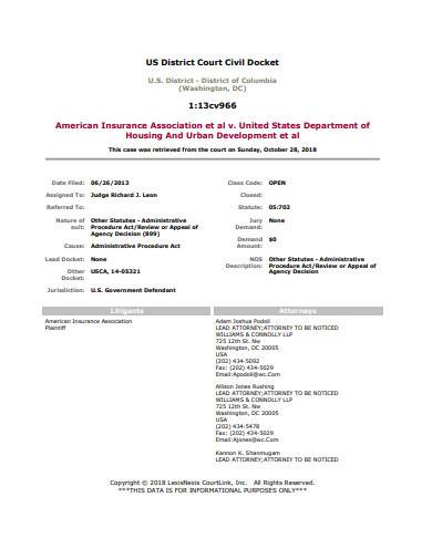 Attorney's request for bench warrant. FREE 11+ Civil Docket Samples in PDF | MS Word