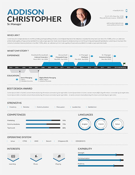 Here are more facts about pr. FREE Senior Manager Resume/CV Template - Word (DOC) | PSD | Apple (MAC) Pages | Publisher