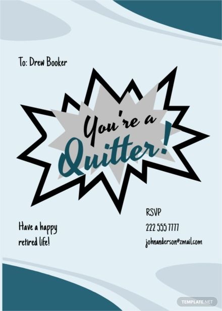 happy retirement card template google docs illustrator word psd template net