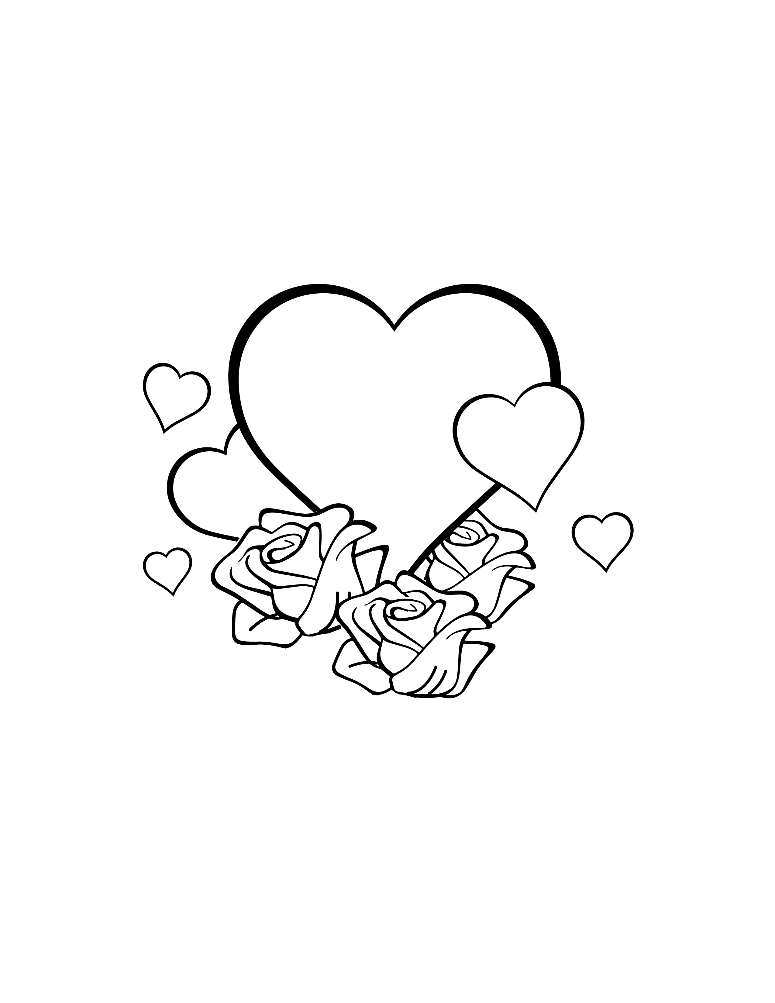 Heart and roses drawing by crochetamommy. Free Hearts And Roses Drawing Eps Illustrator Jpg Png Pdf Svg Template Net
