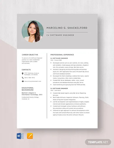 Download sample resume templates in pdf, . Software Engineer Resume Template 14 Free Word Pdf Documents Download Free Premium Templates