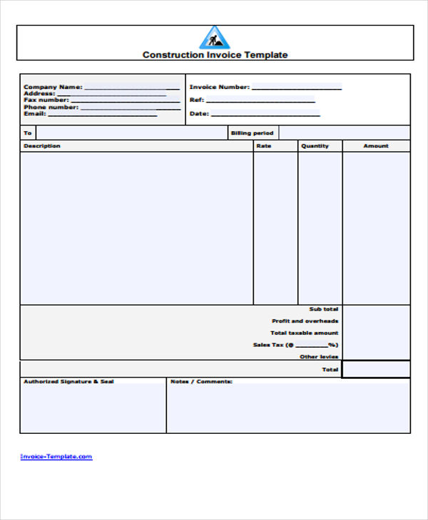 A bill of quantities (boq) exemplifies a report to be used for tendering function in the construction business / materials. Job Invoice Templates - 8+ Free Word, PDF, Format Download