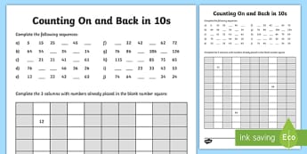 counting by 10s worksheets ks1 counting in 10s resources