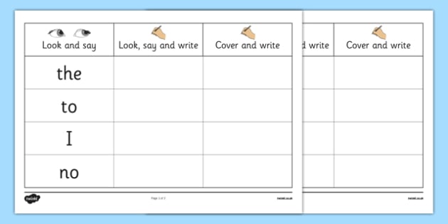 phase 2 tricky words worksheets tricky words handwriting