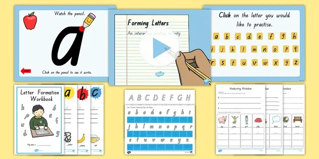 queensland letter formation resource pack teacher made