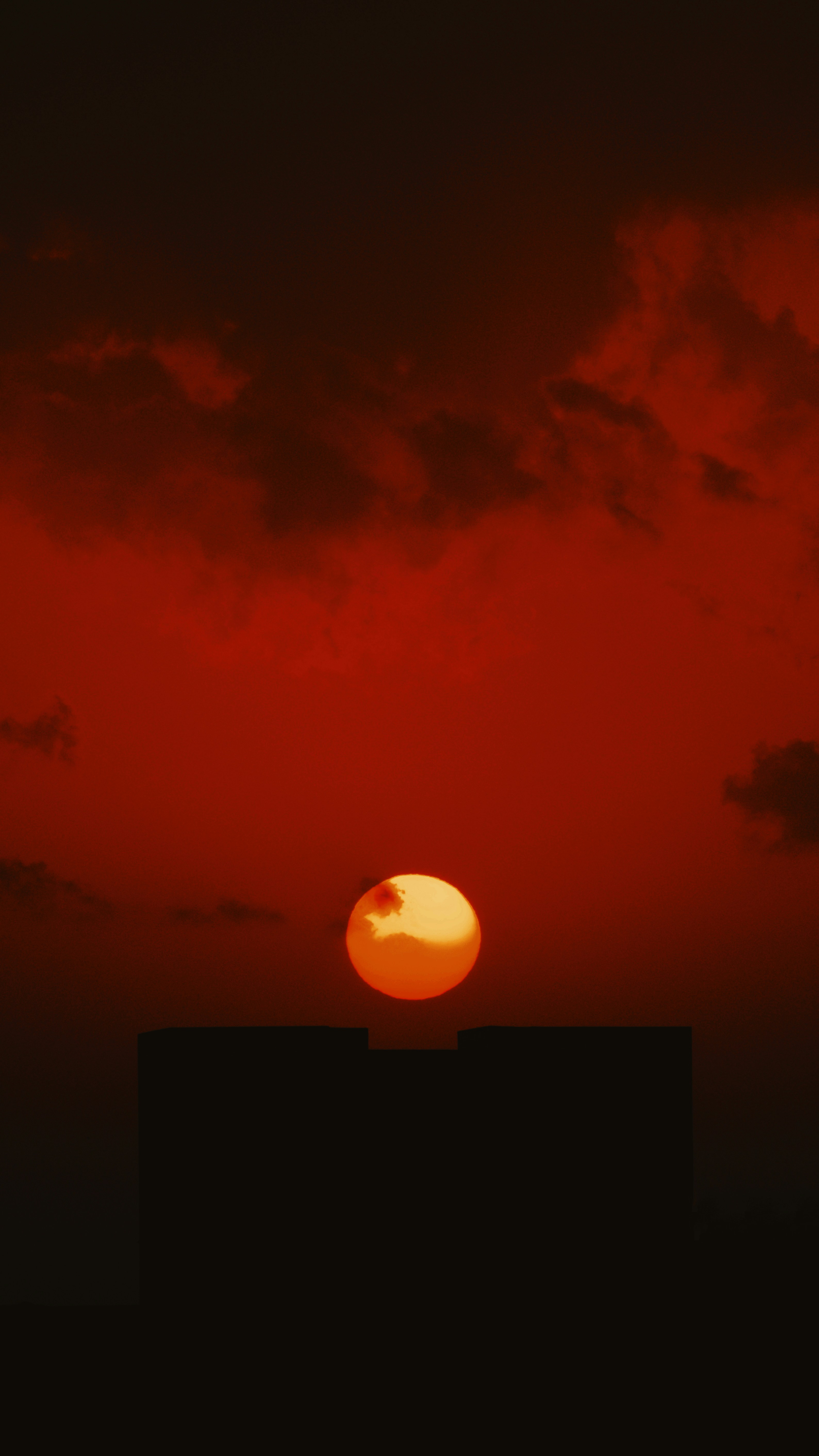 The perfect red anime wallpaper animated gif for your conversation. Full Moon In The Sky Photo Free Red Image On Unsplash