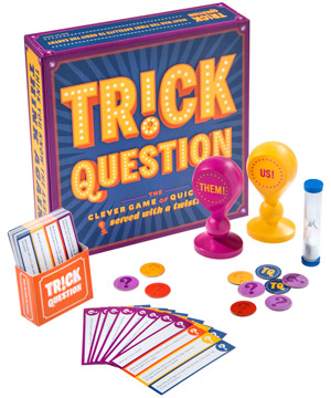 There's something about bringing out printed cards and the alcohol that you will be drinking that shows you mean serious business! Trick Question Game: Q&A party game with unexpected answers