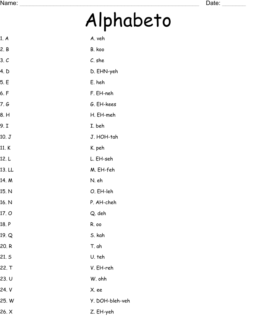 Side 1 has 20 problems in which students choose the . Subject Pronouns And Alphabet Bingo Cards Wordmint