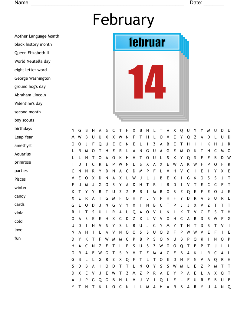 february word search wordmint