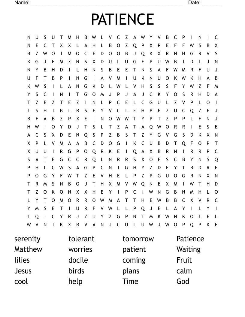 Click on any of the games below to play directly in your browser. Patience Word Search Wordmint
