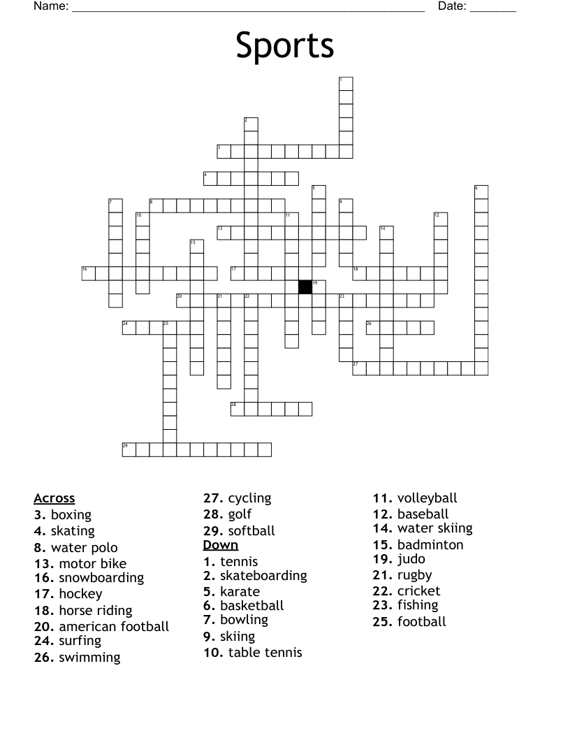 In this diagramless crossword, acrosses and downs have been merged into a. Japanese Sports Crossword Wordmint