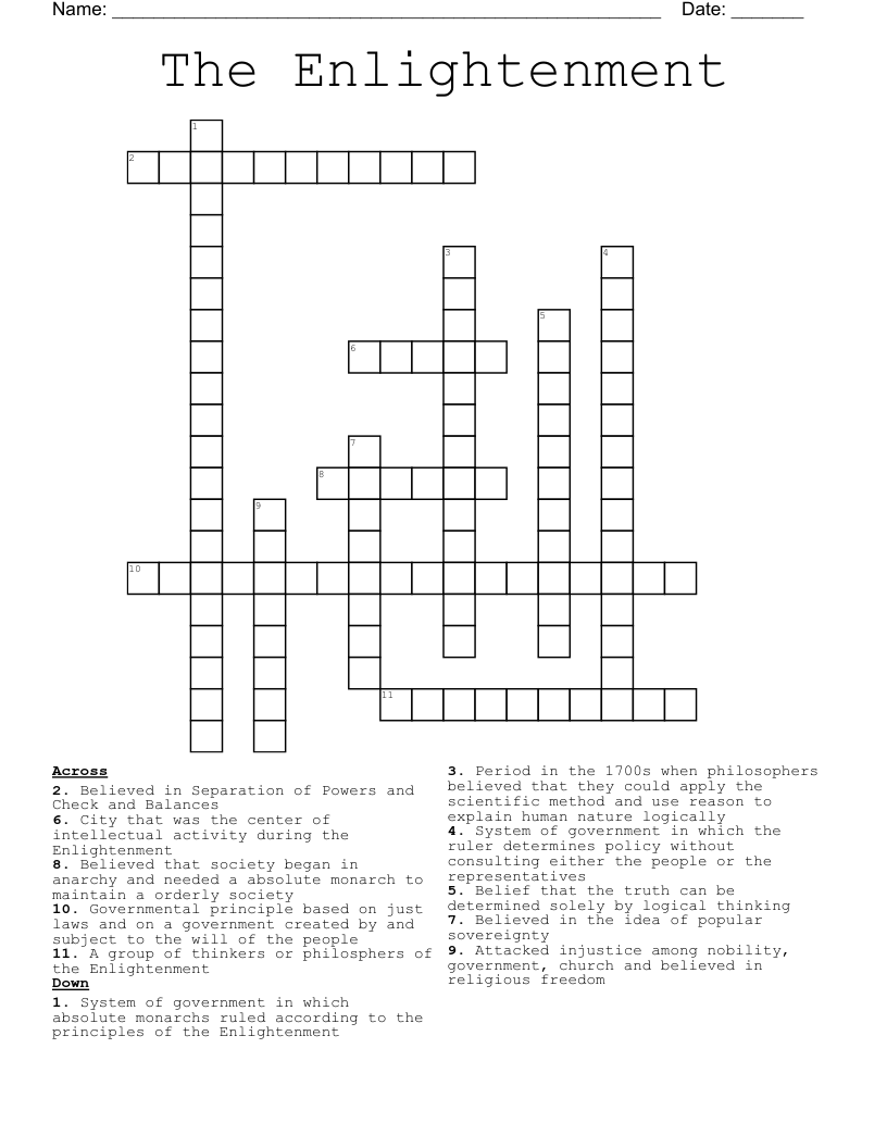 Buddhas followers gathered his teachings into the tripitaka. Enlightenment Thinkers Crossword Wordmint