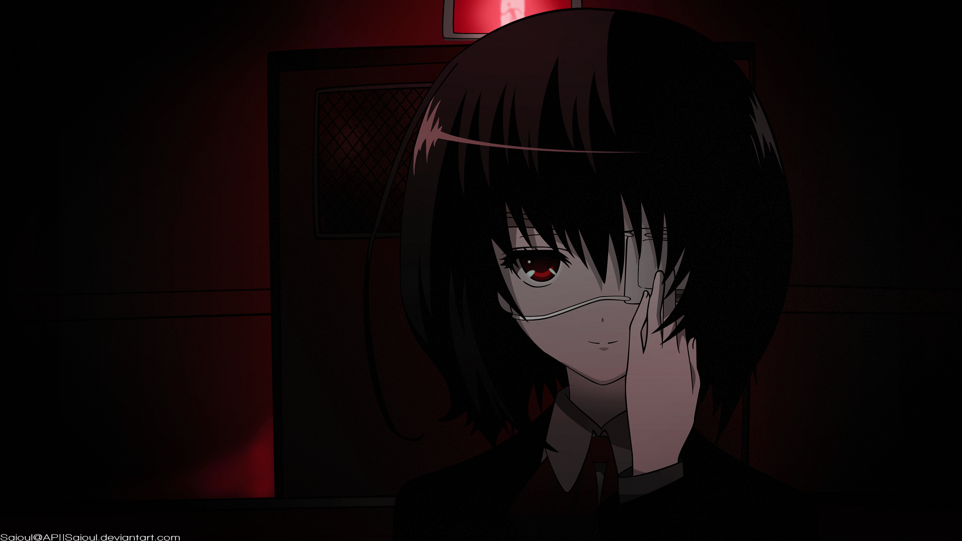 We hope you enjoy our growing collection of hd images . Mei Misaki Another And Eye Patch Hd Wallpaper Background Image 1920x1080