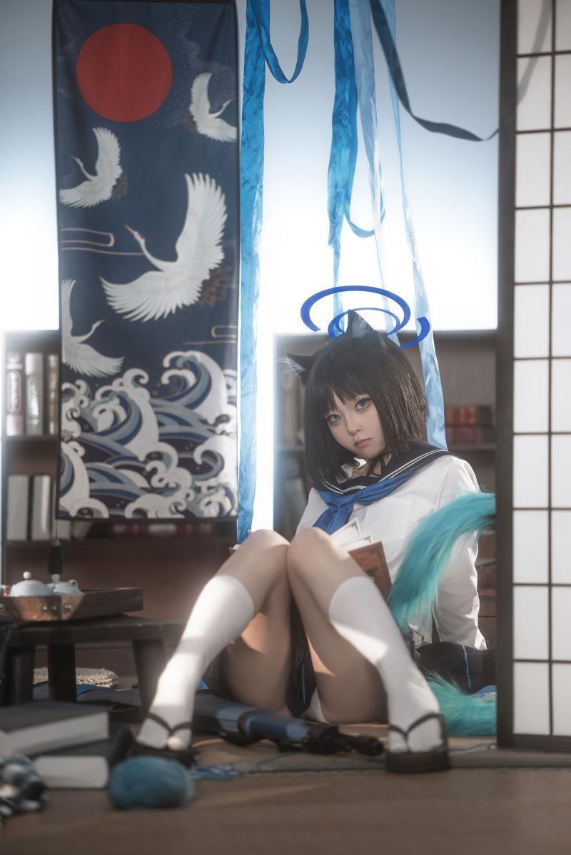 [Cosplay] 矢量鱼 蔚蓝档案 桐生桔梗(13)