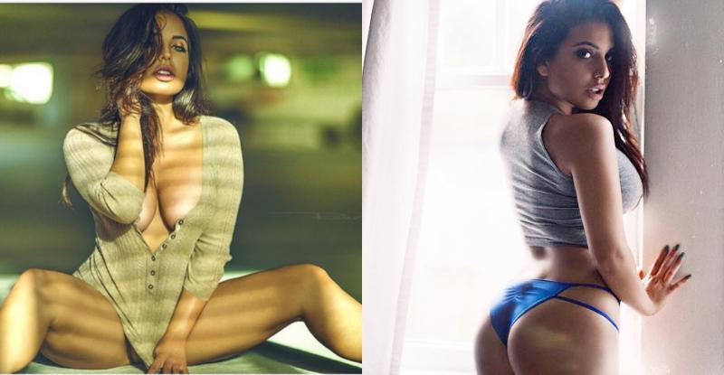 狂爆小只马！大奶妹「乳量太凶残」　遮上面失下身「腿间三角洲」曝光-小湿妹图(1)