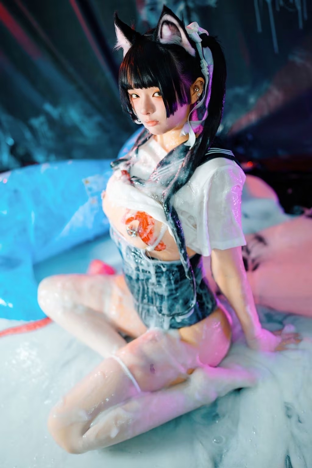 Coser@落落Raku： 邋遢小貓 Messy Kitty (54 photos) - ( Page 1 / 3 )(6)