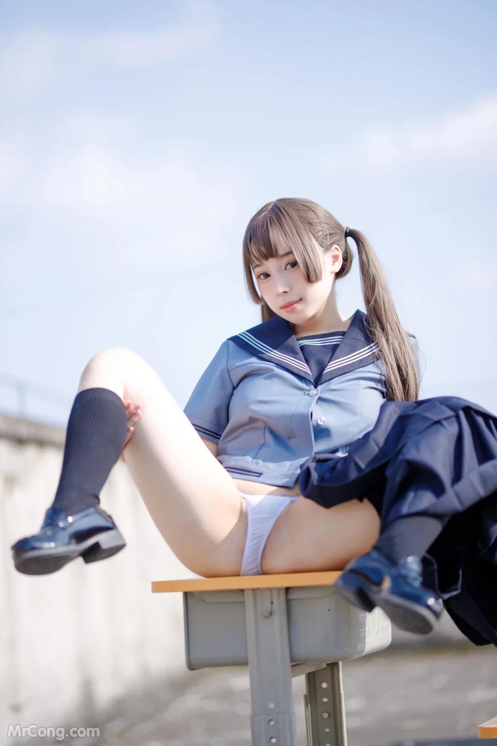 Coser@胡桃貓Kurumineko： 天台的愛之告白 (143 photos )(101)