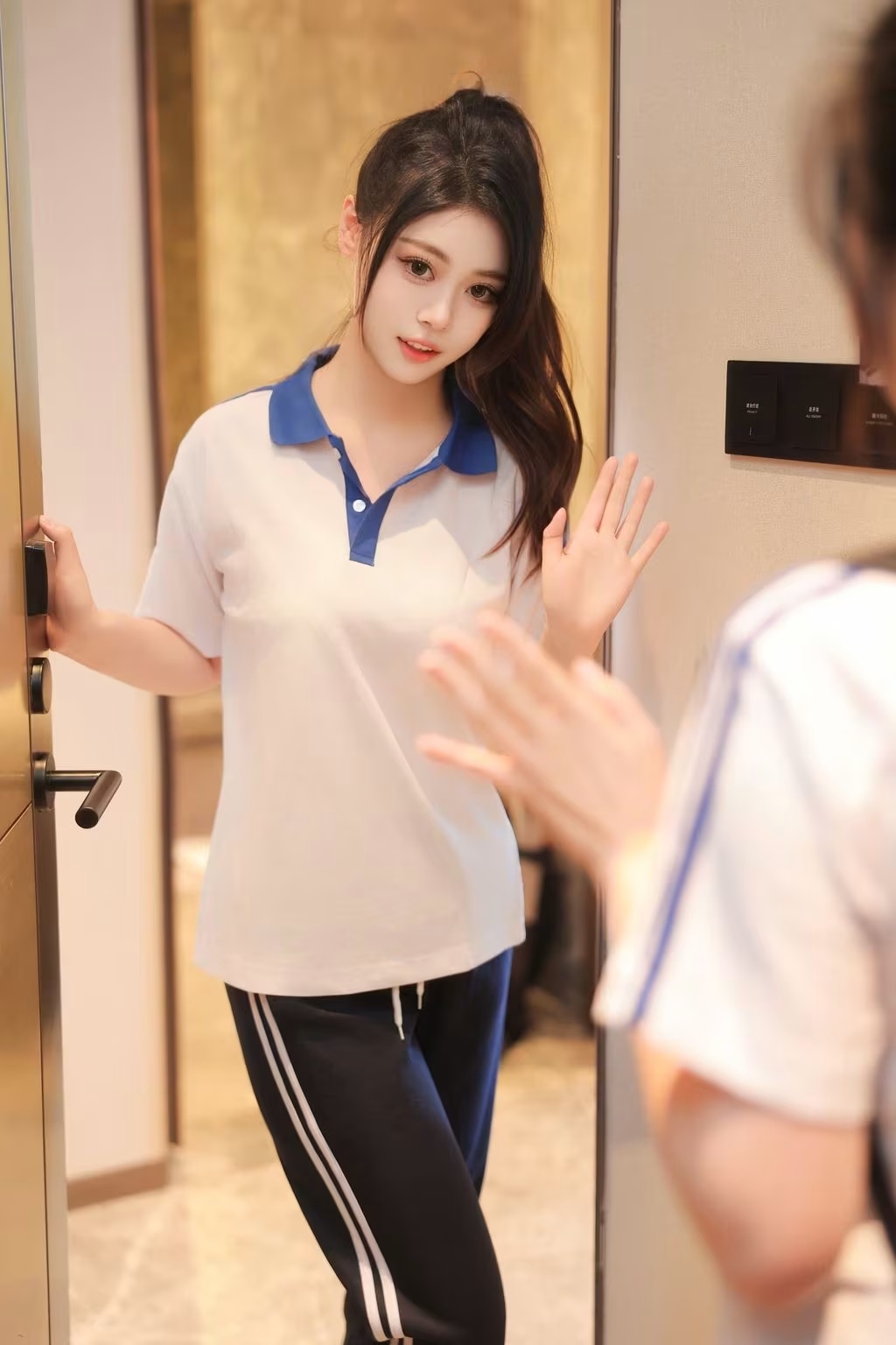 蛋蛋寶與袁圓的雙人JK校園風情(42)