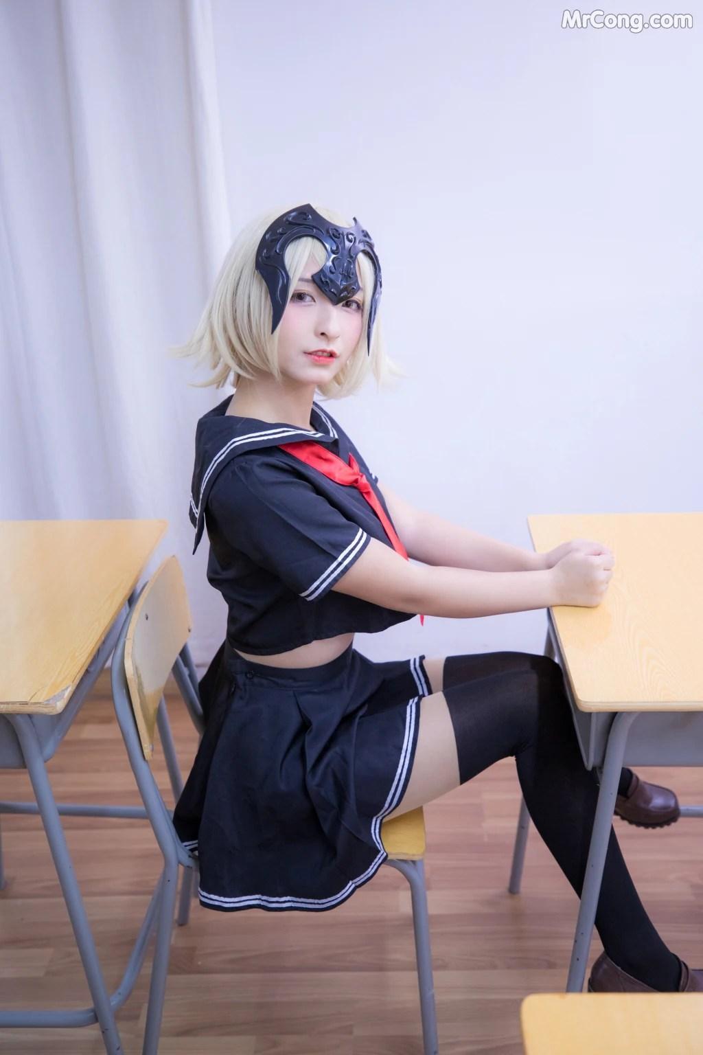 Coser@神楽坂真冬 Vol.013: 学园黑贞 (154 photos)(149)