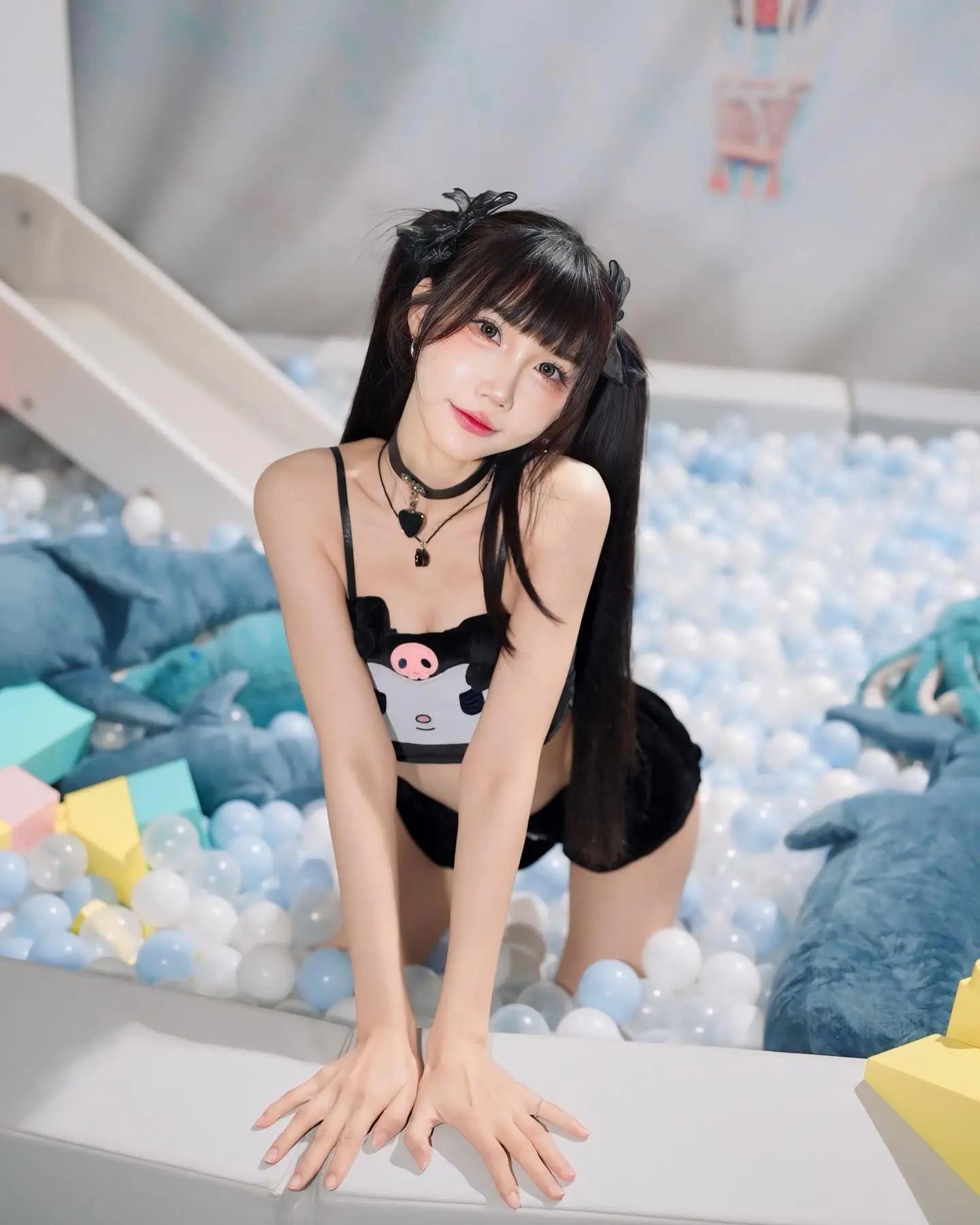 「纪馨乔」超甜精致美颜＋白嫩美乳身材是全场焦点(4)