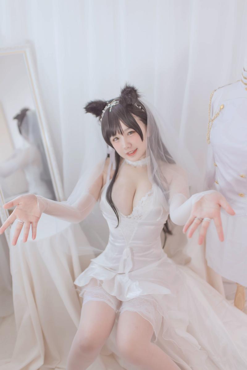 [Cosplay] 阿半今天很开心 爱宕婚纱(14)