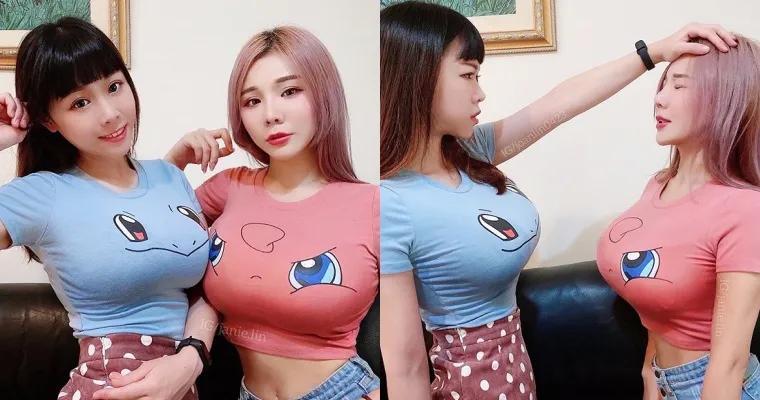 神基因！网红「泥泥学姐」公开「亲妹妹」长相！网友：想收服这两只-小湿妹图(1)