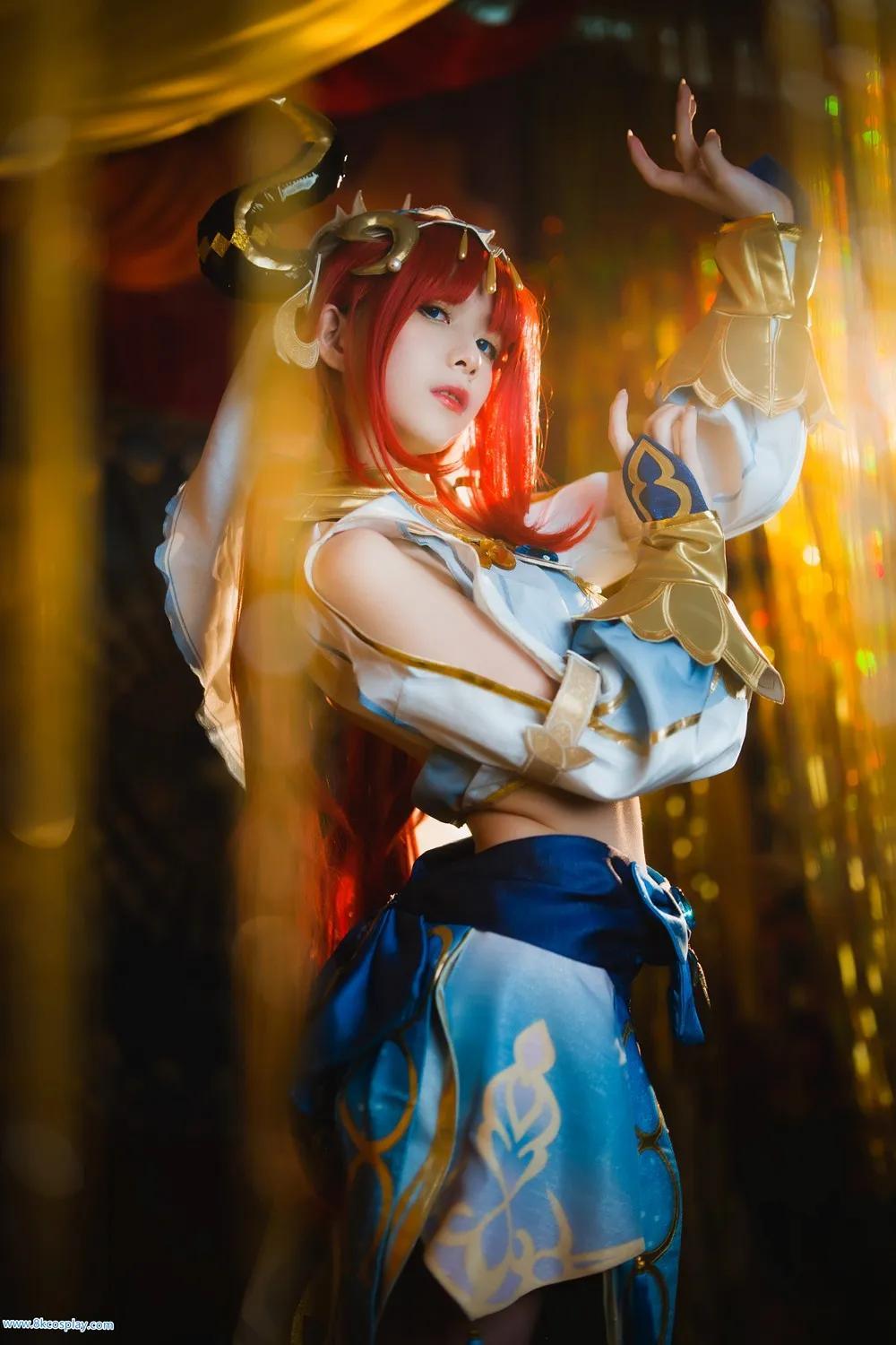 (Cosplay) [清青琴玖] 原神 妮露 Genshin Impact Nilou(5)