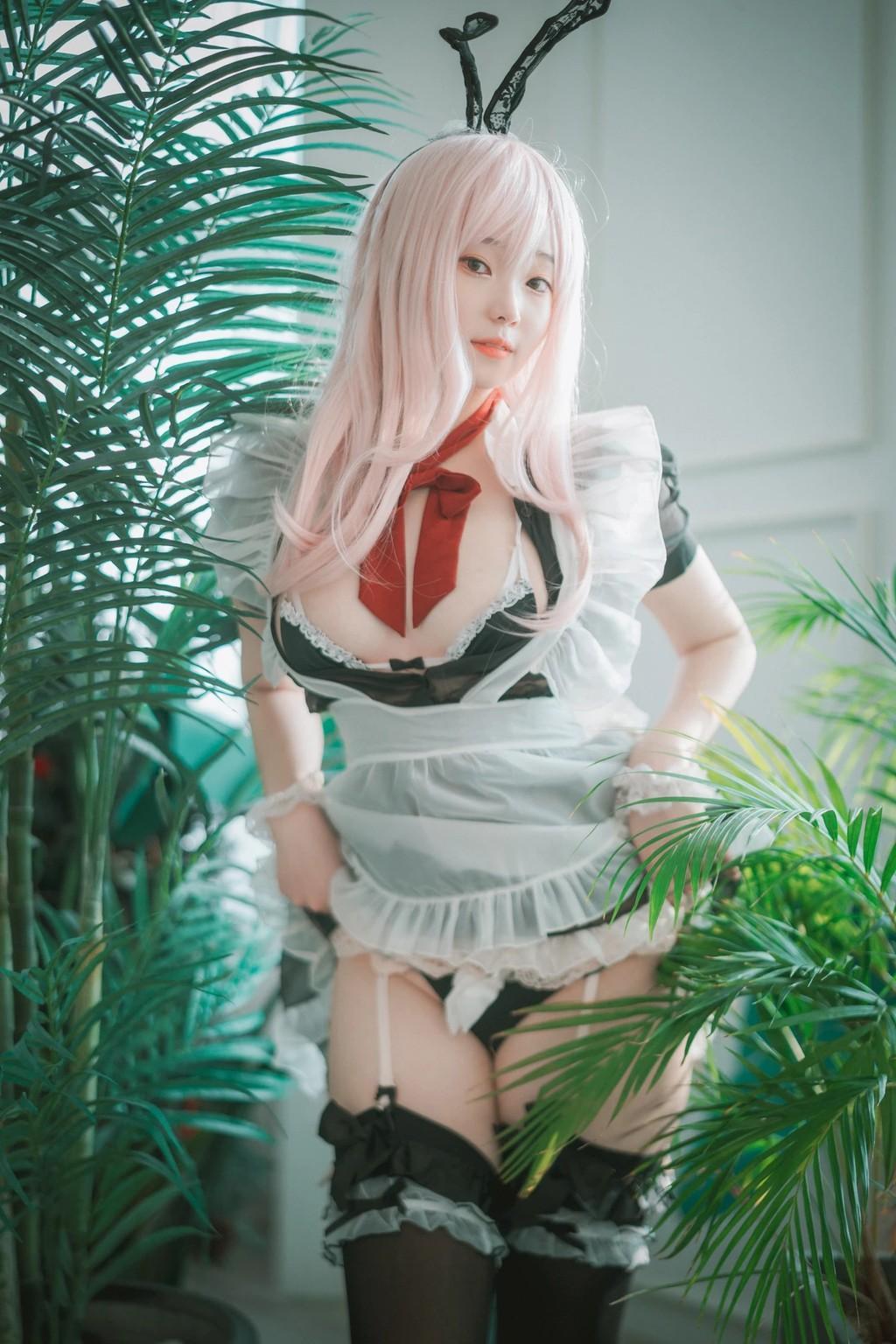 DJAWA Photo - Bambi (밤비): "Sheer Bunny Maid" (51 photos)(50)