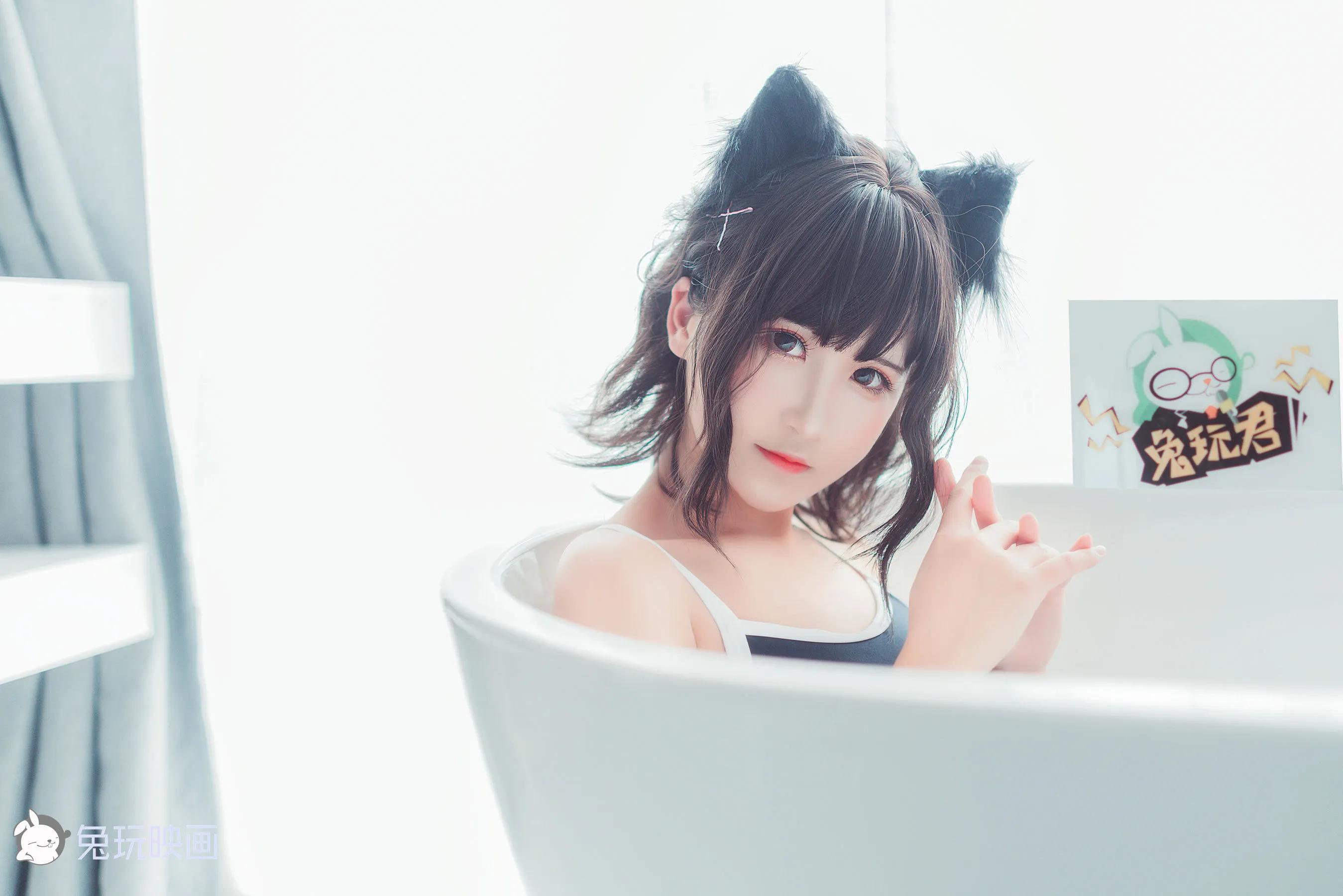 [兔玩映画] - 夏日泳装 Vol.025 白丝喵(26)