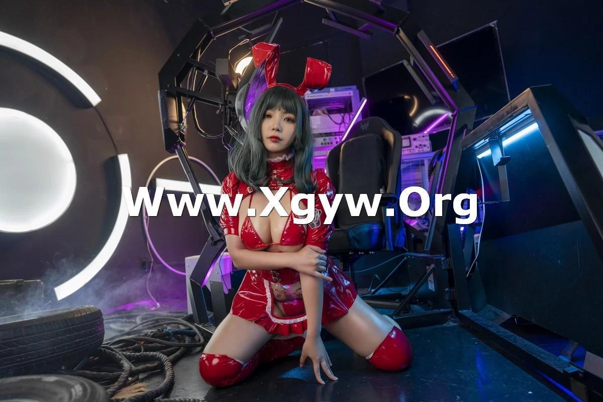 動漫博主珟_珏Dita暗黑兔女郎主題性感紅色皮質兔女郎服飾秀翹臀美腿誘惑寫真40P(39)