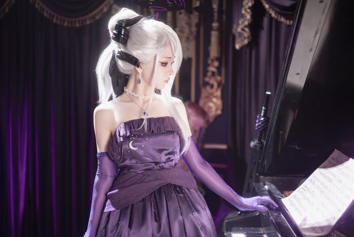 [Cosplay] 矢量鱼 空崎日奈连衣裙蔚蓝档案(34)