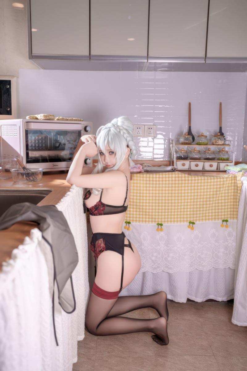 [Cosplay] 抱走莫子aa 雪女厨娘(52)