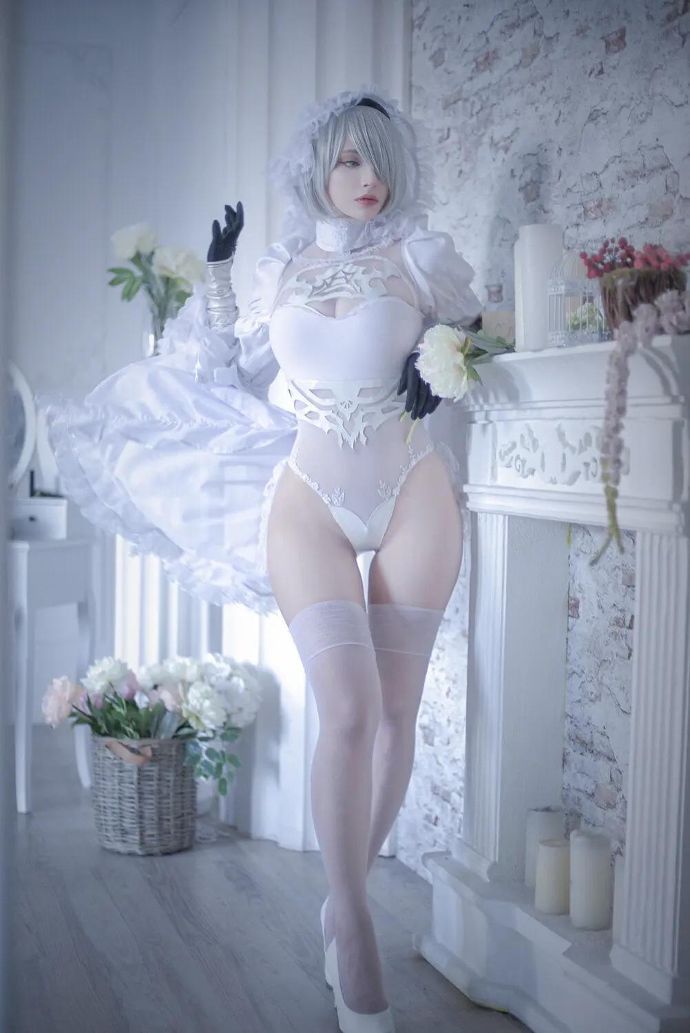 尼尔：自动人形 2B 婚纱 CN：Misaki Sai - 2B Bride(7)