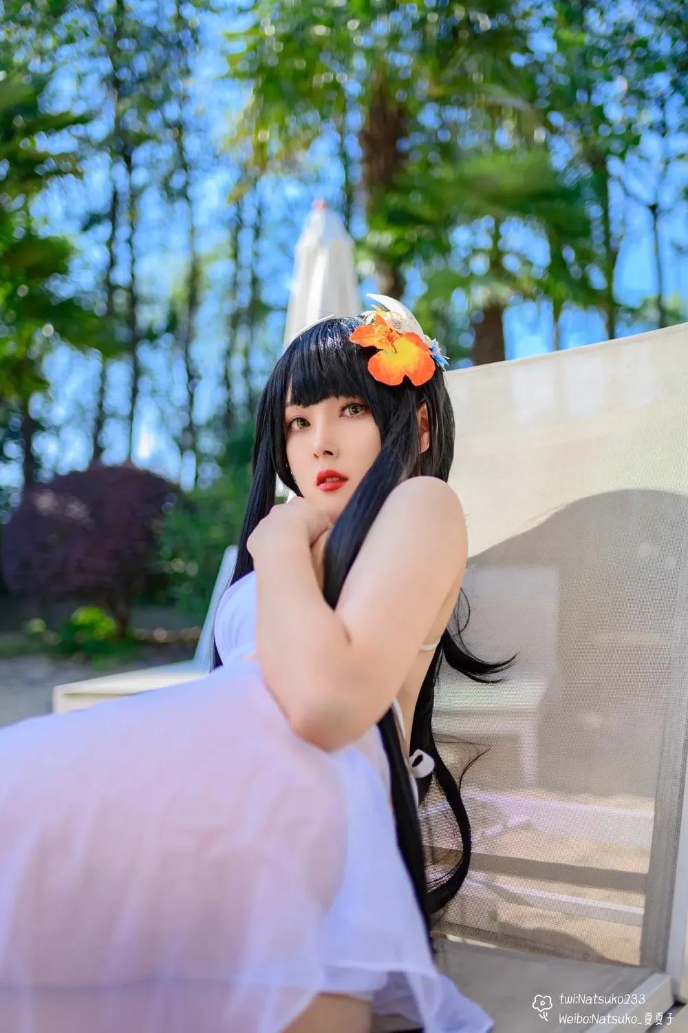 Natsuko夏夏子 - 碧蓝航线 比叡 泳装(6)