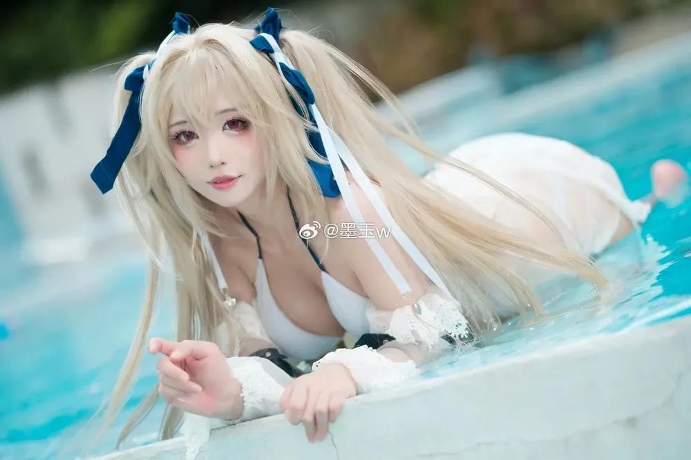 墨玉-M 碧蓝航线安克雷奇 换装「海豚、海洋、游泳课」cos(3)