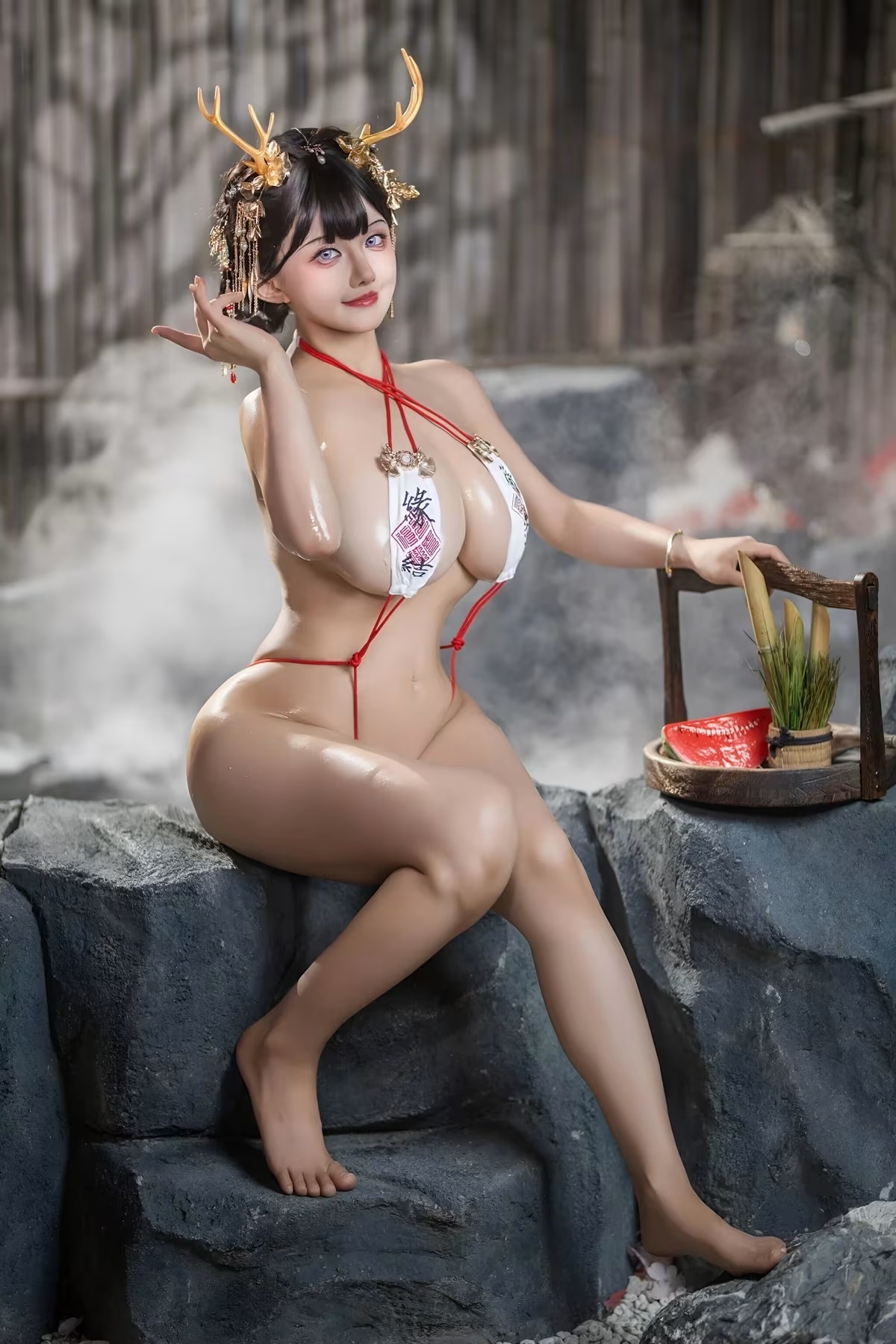 Cosplay 虎牙古阿扎 – 泉之龍精靈(14)