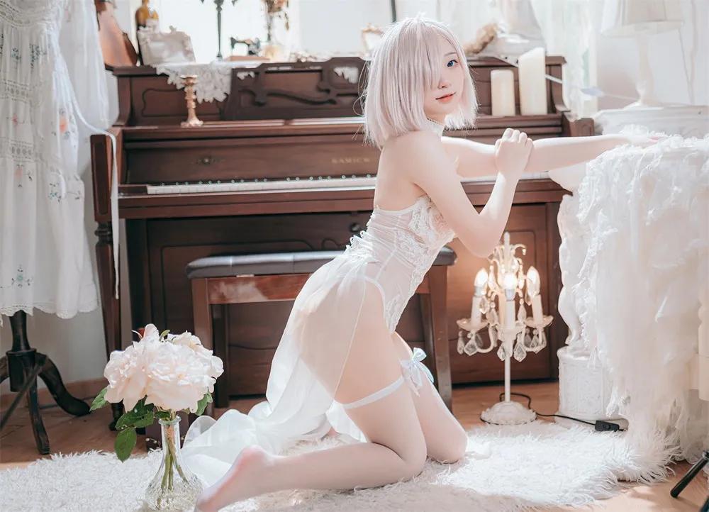 (Cosplay) 「花铃」 – 玛修婚纱(63P 530MB)(59)